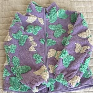 Lucky Brand Lavender and Cream Knit Top